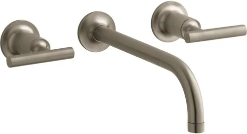 Vista 23 de Kohler T14413-4-BGD Purist - Grifo de pared para lavabo Negro mate