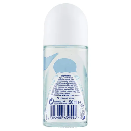 Vista 3 de Nivea Roll On - Desodorante sin aluminio fresco natural 0% libre de aluminio, 1.76 oz, paquete de 1