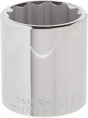 Vista 8 de CRAFTSMAN - Llave poco profunda, SAE, accionamiento de 1/2 pulgada, 1 pulgada, 12 puntas (CMMT47514)