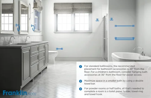 Vista 6 de Franklin Brass Kinla Gancho para Toallas, Bronce Frotado con Aceite, Accesorios de Baño, KIN35-ORB-1 (Paquete de 2)