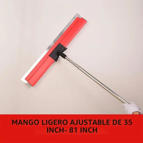 Vista 4 de Cuchilla para paneles de yeso con mango de extensión, cuchillas de 12 pulgadas, 20 y 32 pulgadas con 2 cuchillas de 0.012 in, tapas de extremo
