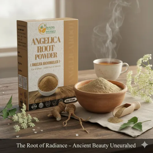 Vista 3 de Herbs Botanica Angélica - Polvo de raíz de angélica 100% pura y natural (Angelica Sinensis) para té de hierbas, bienestar y belleza finamente