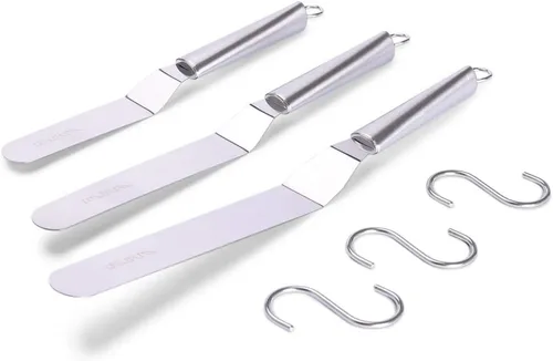 Vista 9 de Juego de espátulas para glaseado de pasteles, 4, 6, 8, 10 pulgadas, cuchillo esparcidor de glaseado para hornear, decorar pasteles