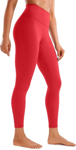 Vista 18 de CRZ YOGA Leggings de entrenamiento para mujer con sensación de desnudez cepillada de 25 pulgadas, pantalones de yoga de compresión de cintura alta