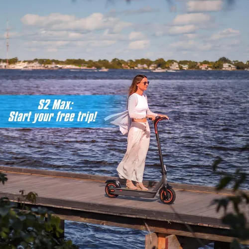 Vista 8 de Hiboy S2 MAX Adult Electric Scooter, 500W Motor, 40.4 Miles Long Range 2-Negro