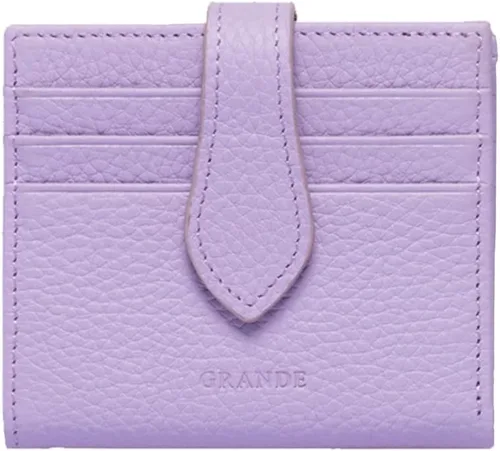 Vista 98 de Grande -3803 Cartera unisex, Azul (Iced Blue), Cartera delgada de cuero con cierre a presión pequeño