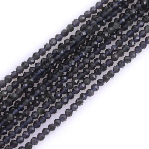 Vista 88 de GEM-Inside Cuentas espaciadoras redondas facetadas de gemas de lapislázuli azul natural semipreciosas de 2mm para hacer joyas 15