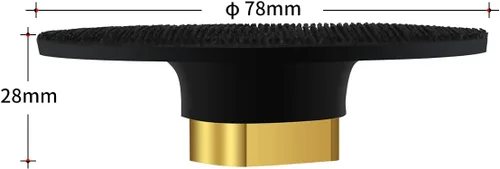 Vista 4 de Almohadilla trasera de goma de 3 pulgadas para amoladora angular, almohadilla de respaldo extra flexible de gancho y bucle de 5/8"-11