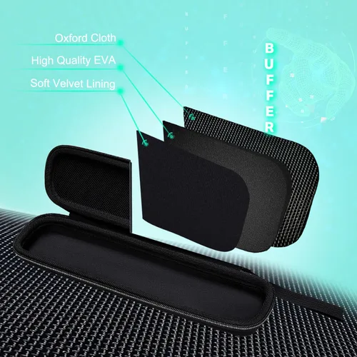 Vista 3 de XANAD Funda rígida para escáner de documentos Epson Workforce ES-50 / ES-55R / ES-60W / ES-65WR / DS-30 / DS-70 / DS-80W (negro)