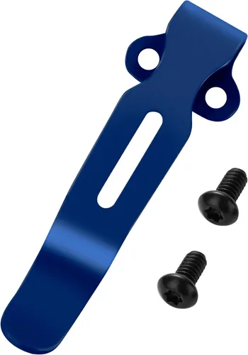 Vista 10 de Clips de bolsillo de transporte profundo con 2 tornillos, clip de bolsillo de acero inoxidable para benchmade Bugout 535 y más, acabado anodizado