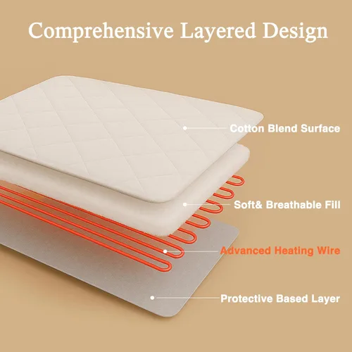 Vista 7 de Beautyrest - Funda calefactable para colchón de mezcla de algodón con tecnología de confort seguro - Funda eléctrica acolchada de lujo con bolsillo