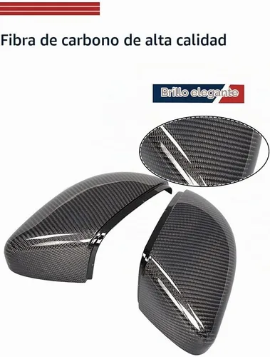 Vista 4 de Tapas de espejo de fibra de carbono real para VW Golf 6 MK6 GTI R20 2009