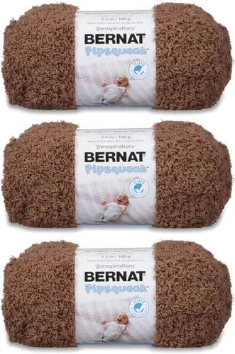Vista 8 de Bernat Pipsqueak - Hilo para bebé, paquete de 3 unidades de 3.5 onzas (3.53 oz/3.5 onzas), poliéster, 5 voluminosos, 101 yardas, tejido/ganchillo