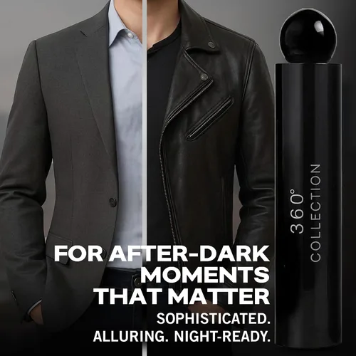 Vista 4 de Perry Ellis 360 Collection Noir - Eau de Toilette en espray para hombre, 3.4 onzas