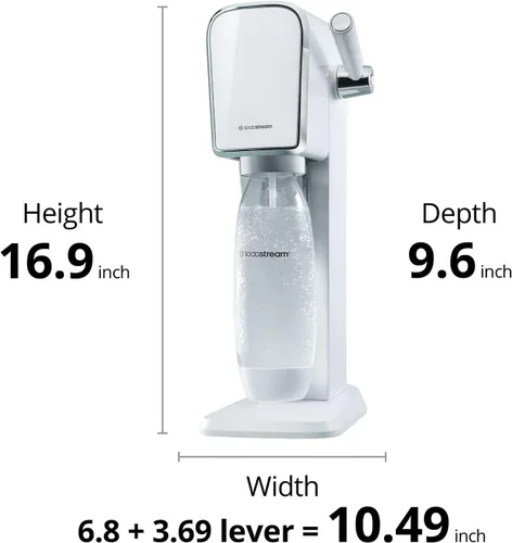 Vista 17 de SodaStream Máquina de agua con gas Art (negro) con CO2 y botella apta para lavavajillas