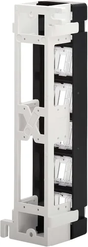 Vista 2 de Tripp Lite Panel de conexiones de montaje en pared de 12 puertos para conectores Keystone UTP, puertos giratorios giratorios, instalación vertical u