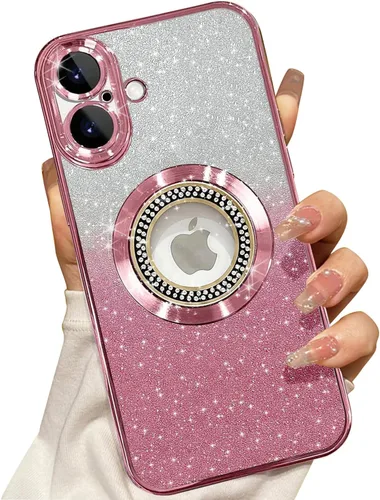 Vista 296 de Misscase Funda magnética con purpurina para iPhone 11 compatible con MagSafe, protección completa, delgada, a prueba de golpes, antiarañazos