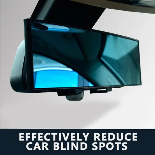 Vista 4 de Espejo retrovisor, Blu-Ray espejo de coche de 12 pulgadas antirreflejo, fácil de instalar, universal para todo el coche, gran angular panorámico