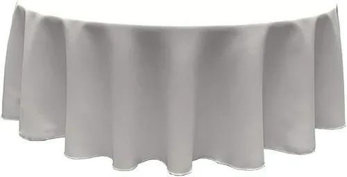 Vista 5 de TC90RB - Mantel redondo de popelina de poliéster, 90 pulgadas, color negro