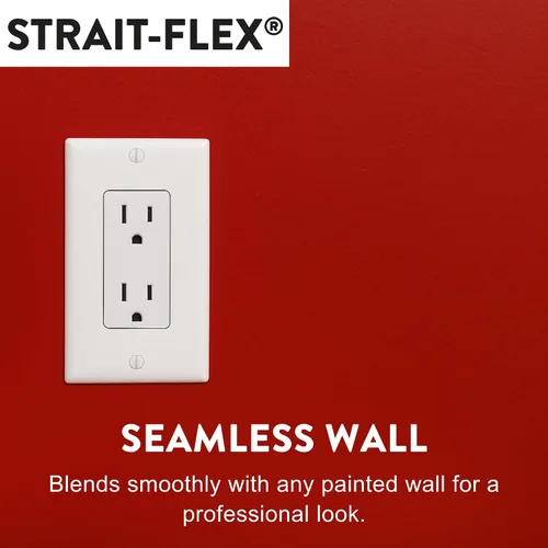 Vista 4 de Strait-Flex Parche para paneles de yeso – Parche de salida para reparaciones de cajas eléctricas – Solución de reparación de paneles de yeso