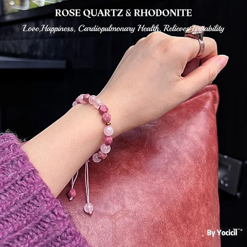 Vista 46 de Pulseras de la amistad, pulsera de obsidiana negra arcoíris para mujeres y hombres, 0.394 pulgadas (0.394 in), ojo de tigre, hematita y cristal