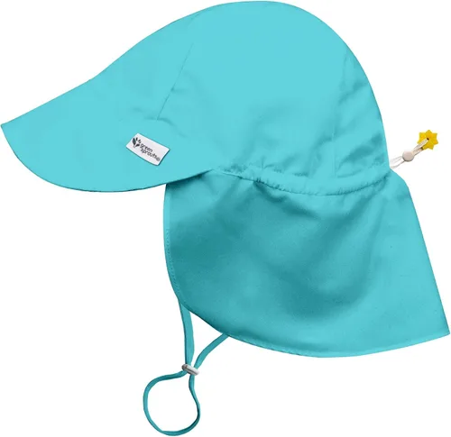 Vista 10 de Green Sprouts Sombrero de natación unisex para bebé con protección solar y solapa Blanco