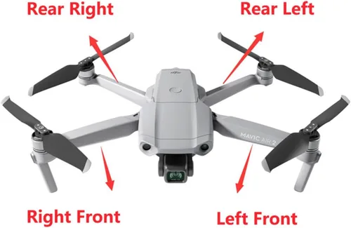 Vista 7 de SeiZed Upper Middle Bottom Shell Upper Cover/Motor Arm/Left and Right Front Stand Gear Repair Part for D-JI Mavic Air 2 Parts (Color : 1 Full Shell)