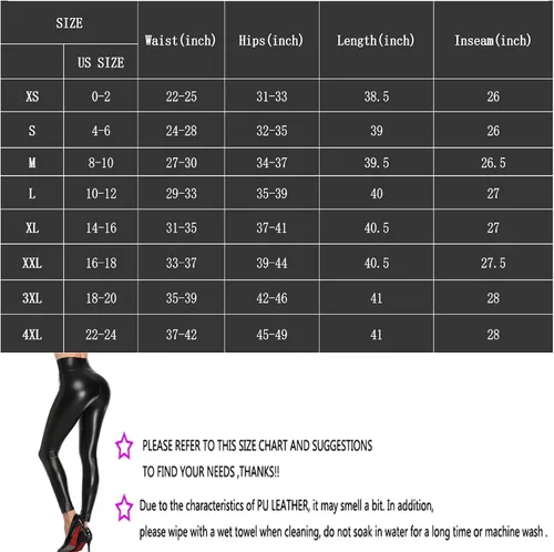 Vista 7 de MOSISON Pantalones de cuero sintético para mujer, de cintura alta, elásticos, de piel sintética