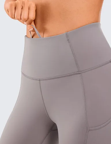 Vista 3 de CRZ YOGA - Leggings de entrenamiento para mujer con sensación de desnudez, 25 pulgadas, pantalones de yoga de cintura alta con bolsillos laterales