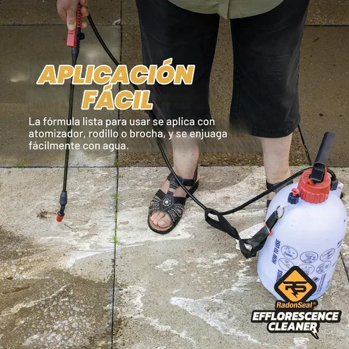 Vista 5 de RadonSeal Removedor de eflorescencia para ladrillo, hormigón, adoquines