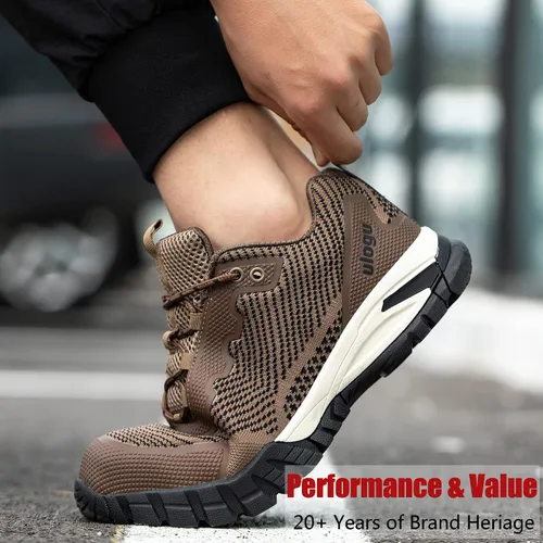 Vista 6 de ulogu Zapatos de senderismo impermeables para hombre, cómodos, ligeros, para todo el día, para caminar
