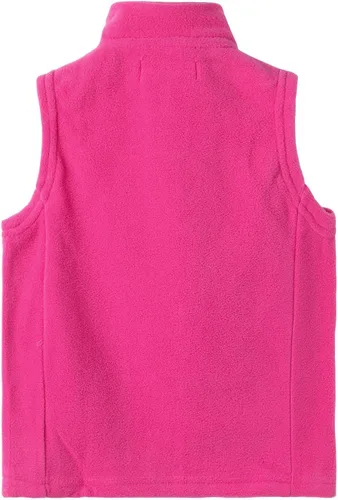 Vista 2 de LittleSpring Chaleco de forro polar para niños, con cremallera completa, cálido, sin mangas