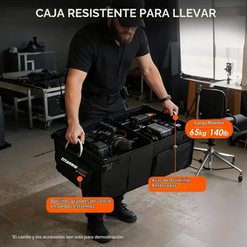 Vista 6 de TARION Video Producción Carro Accesorios Caja Plegable Titanrig Organizador