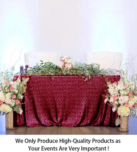 Vista 2 de ShinyBeauty - Mantel rectangular de lentejuelas (60” x 102”), diseño de bodas y fiestas de Navidad