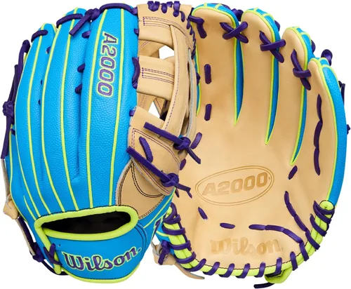 Vista 12 de Wilson Guantes de béisbol A2000® para invierno 2025 Rubio/Real/Amarillo