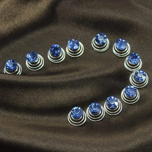 Vista 3 de Vpang 20 horquillas espirales para el cabello, espirales, espirales, bobinas para el cabello, pinzas para el cabello para boda, novia, diamantes