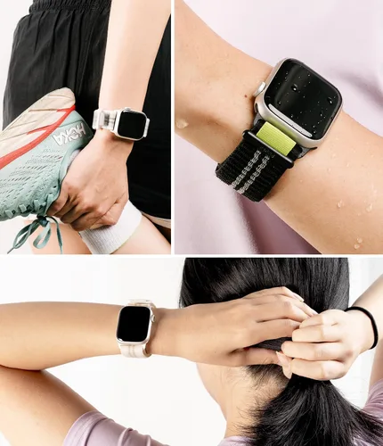 Vista 8 de Ringke US VAR Sports Air Loop compatible con Apple Watch Band 1.496 in, 1.575 in, 1.614 in Negro