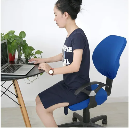 Vista 7 de TOPINCN - Funda elástica para silla de oficina, color rojo Funda universal para silla de computadora, parte inferior elástica, extraíble