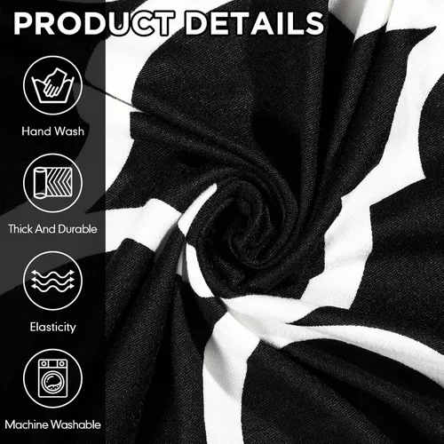 Vista 4 de Peryiter 7 fundas impresas en forma de L para sofá reclinable seccional de 5 asientos, fundas de sofá seccional de terciopelo de seda láctea, funda