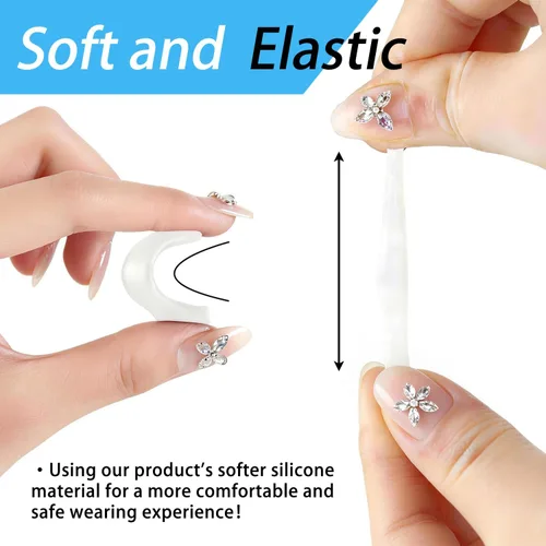 Vista 5 de 3 Sizes Silicone Eyeglass Ear Grips – Anti-Slip Hooks for Sports & Reading Glasses