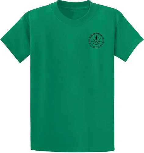 Vista 35 de Koloa Surf - Camisetas de algodón pesado para hombre, tallas grandes y altas Azul acuático/negro buscando diseño de ondas