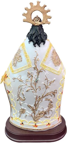 Vista 2 de Virgen De Juquila 8" / Nuestra Señora Inmaculada de Juquila 8" Oxaca Mexico Estatua Nueva