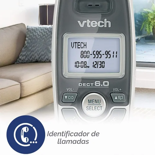 Vista 4 de Teléfono inalámbrico VTech DECT 6.0, Blanco