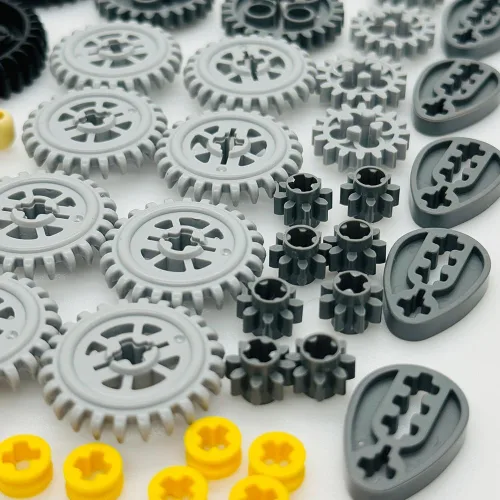 Vista 6 de Miutrue Piezas Técnicas Ruedas Engranajes Bloques de construcción Accesorios Kit de piezas Juguetes de construcción Set para niños mayores de 6 años