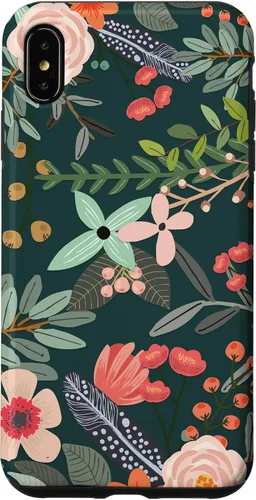 Vista 11 de Cute Colorful Garden Botanical Floral Pattern Case for iPhone 17