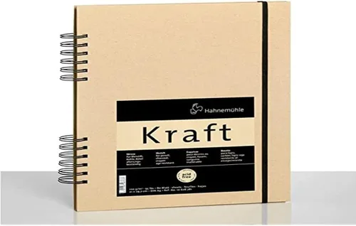 Vista 2 de Hahnemuhle - Cuaderno de bocetos de papel kraft (A4, 11.7 x 8.3 pulgadas), 4.23 oz/m², 80 hojas/160 páginas