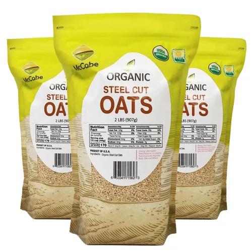 Vista 7 de McCabe Avena orgánica enrollada regular – Avena enrollada orgánica Rica en fibra y minerales Certificado USDA y CCOF Producto de Estados