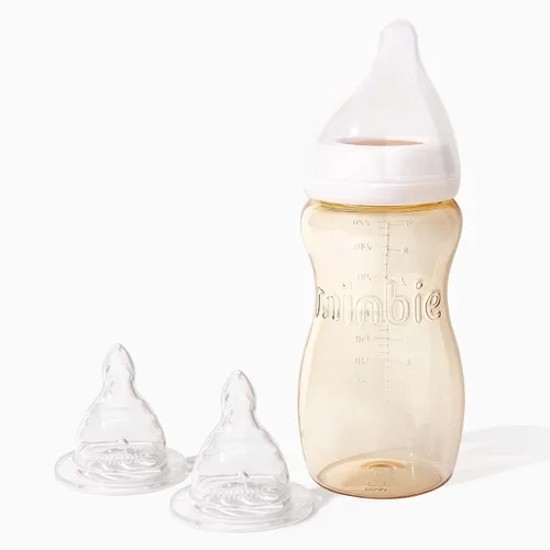 Vista 10 de Minbie Biberón para lactancia materna de 3 meses, kit sin BPA