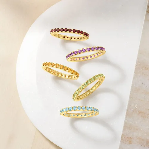 Vista 5 de Ross-Simons Eternity Gemstone Band in 14kt Yellow Gold