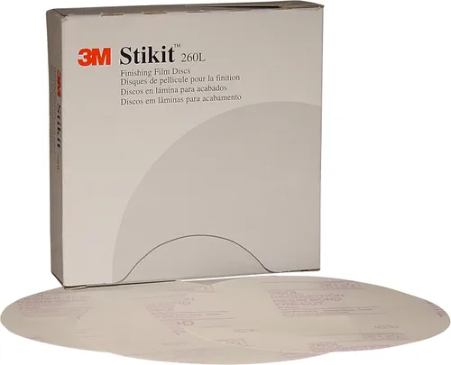 Vista 3 de 3M Disco de película de acabado Stikit, 83678, 5 in, grado P600, 100 discos por caja